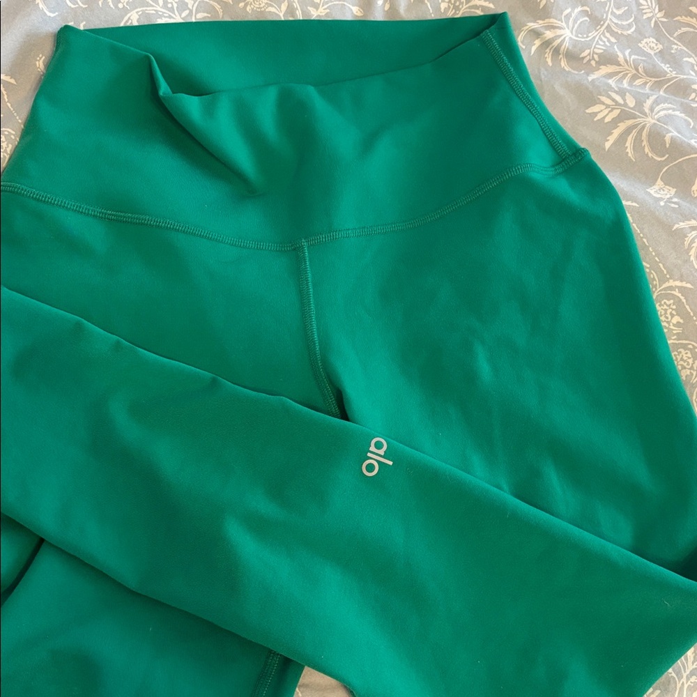 ALO Yoga airbrush Green Leggings